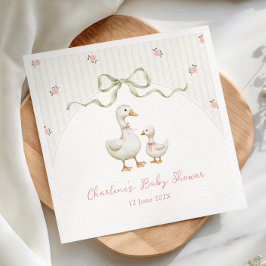 Vintage Goose Baby Shower スタンダードカクテルナプキン