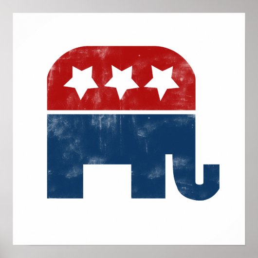 Vintage GOP logo ポスター (正面)