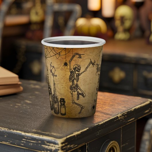 Vintage Goth Halloween Spooky Custom  紙コップ