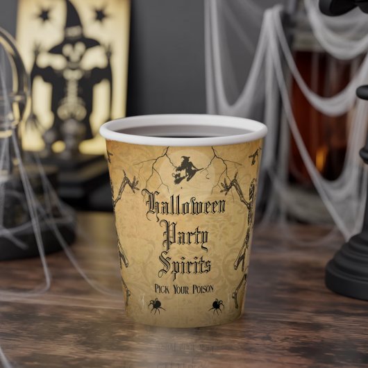 Vintage Goth Halloween Spooky Custom  紙コップ