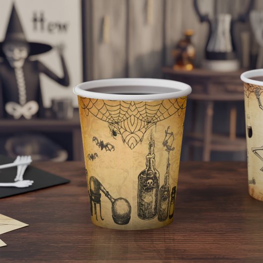 Vintage Goth Halloween Spooky Custom  紙コップ