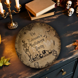 Vintage Goth Halloween Spooky Dark Macabre Custom  ペーパープレート