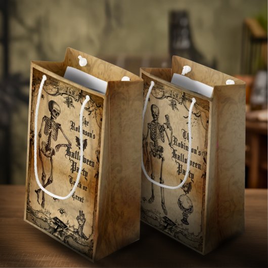 Vintage Goth Halloween Spooky Party Dark Macabre  スモールペーパーバッグ