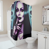 Vintage Goth Woman シャワーカーテン (インサイチュ)