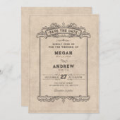 Vintage gothic arch セーブザデート (正面/裏面)