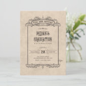 Vintage gothic arch graduation 招待状 (スタンド正面)
