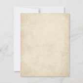 Vintage Gothic baby shower 招待状 (裏面)