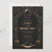 Vintage Gothic Birthday Invitation 招待状 (正面)