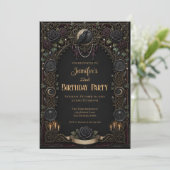 Vintage Gothic Birthday Invitation 招待状 (スタンド正面)