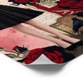 Vintage Gothic Elegant Whimsical ポスター (角)