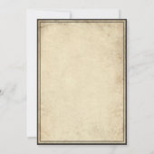 Vintage Gothic Medieval Ivy Parchment Wedding 招待状 (裏面)