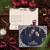 Vintage Gothic Photo Christmas Postcard シーズンポストカード