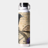 Vintage Gothic Raven ウォーターボトル (背面)