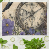 Vintage Gothic Raven キッチンタオル (折り畳み)