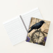 Vintage Gothic Raven ノートブック (内部)