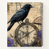 Vintage Gothic Raven ノートブック (裏面)