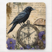 Vintage Gothic Raven マウスパッド (正面)