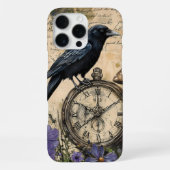 Vintage Gothic Raven iPhoneケース (裏面)
