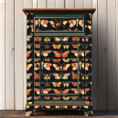 Vintage Gothic Specimen Dark Academia Moth 薄葉紙