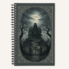 Vintage Gothic Victorian Haunted Manor Archival ノートブック