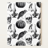 Vintage Gothic Witch Planner – Skull & Raven プランナー手帳 (裏面)