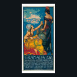 Vintage Granada Festival 1921 Travel Poster ポスター<br><div class="desc">1921vintage ornate moorish design from the Granada Festival Spain</div>