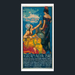 Vintage Granada Festival 1921 Travel Poster ポスター<br><div class="desc">1921vintage ornate moorish design from the Granada Festival Spain</div>