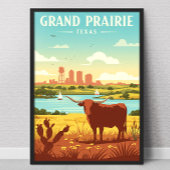Vintage Grand Prairie Texas ポスター