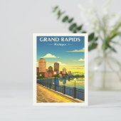 Vintage Grand Rapids Michigan ポストカード (スタンド正面)