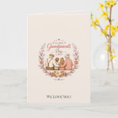 Vintage Grandparents Day / Abuelos Clásico カード (黄色い花)