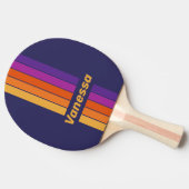 Vintage Grape Rainbow Pin Striped with Name 卓球ラケット (横)