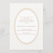 Vintage Grapevine Neutral Birth Announcement 招待状 (裏面)