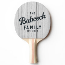 Vintage Gray Wood Boards Retro Family Name & Year