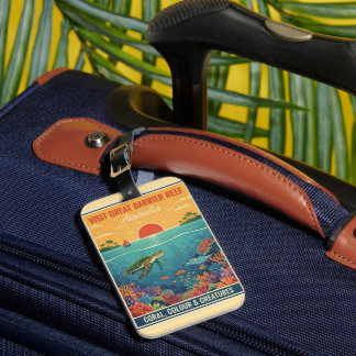 Vintage Great Barrier Reef Australia ラゲッジタグ