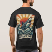 Vintage Great White Shark - Adventure T-Shirt Tシャツ (裏面)