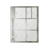 Vintage Green Academia Weekly Planner ノートパッド (回転)