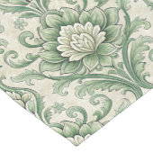 Vintage green botanical pattern ショートテーブルランナー (コーナー)