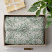 Vintage green botanical pattern 薄葉紙 (ギフト)