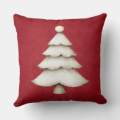 Vintage Green Christmas Throw Pillow クッション (裏面)