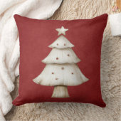 Vintage Green Christmas Throw Pillow クッション (ブランケット)