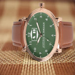 Vintage Green Minimal Monogram 腕時計<br><div class="desc">Monogram Watch</div>