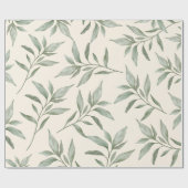 Vintage Greenery Botanical  ラッピングペーパー (フラット)
