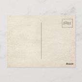 Vintage Greetings from Alabama Cartoon Map Art ポストカード (裏面)