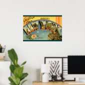 Vintage Greetings from New York ポスター (ホームオフィス)