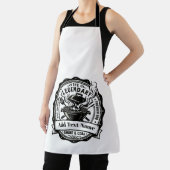 Vintage Grill Master Personalized Name BBQ Smoke  エプロン (インサイチュ)