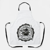 Vintage Grill Master Personalized Name BBQ Smoke  エプロン (正面)