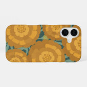 Vintage Grouped Marigolds iPhone 16ケース (裏面横)