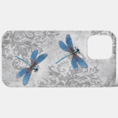 Vintage Grunge Damask Dragonflies Case-Mate iPhoneケース (裏面 (横))