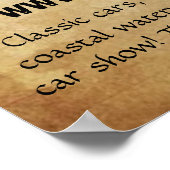 Vintage Grunge Style Event ポスター (角)