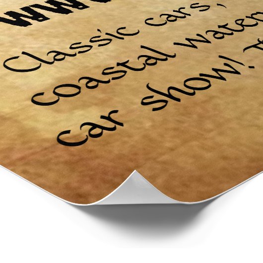 Vintage Grunge Style Event ポスター (角)